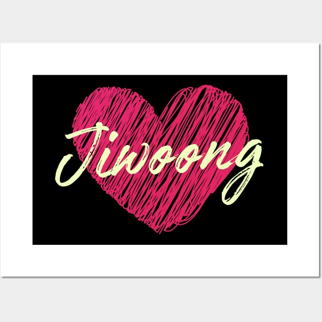 Jiwoong Heart ZEROBASEONE Wall Art by wennstore